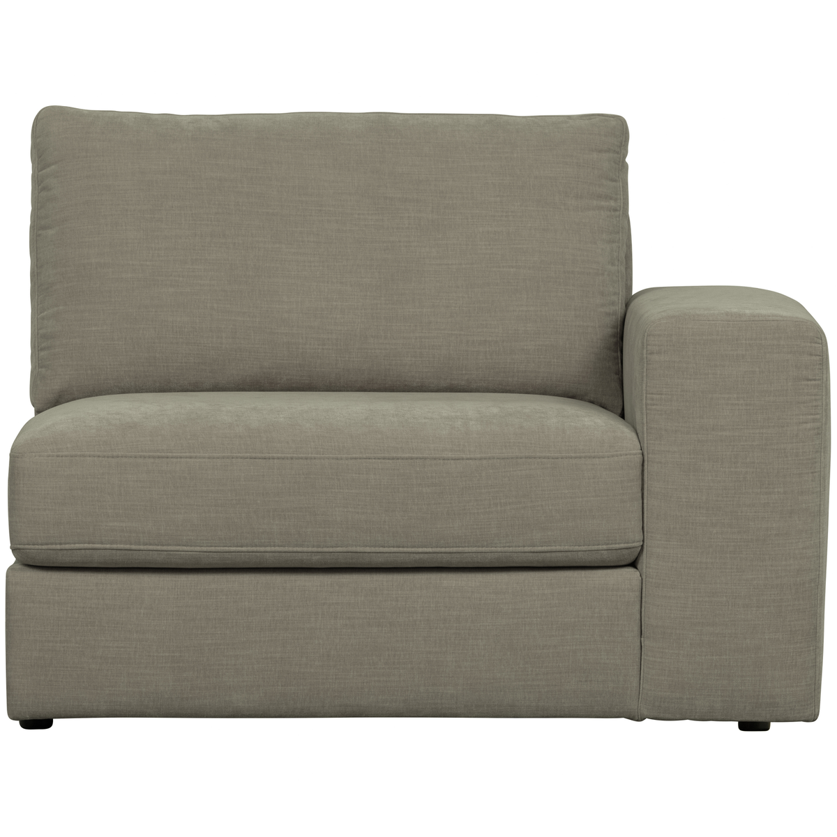 vtwonen 1-zits bank element met arm rechts Family - Grijs - 85x115x98