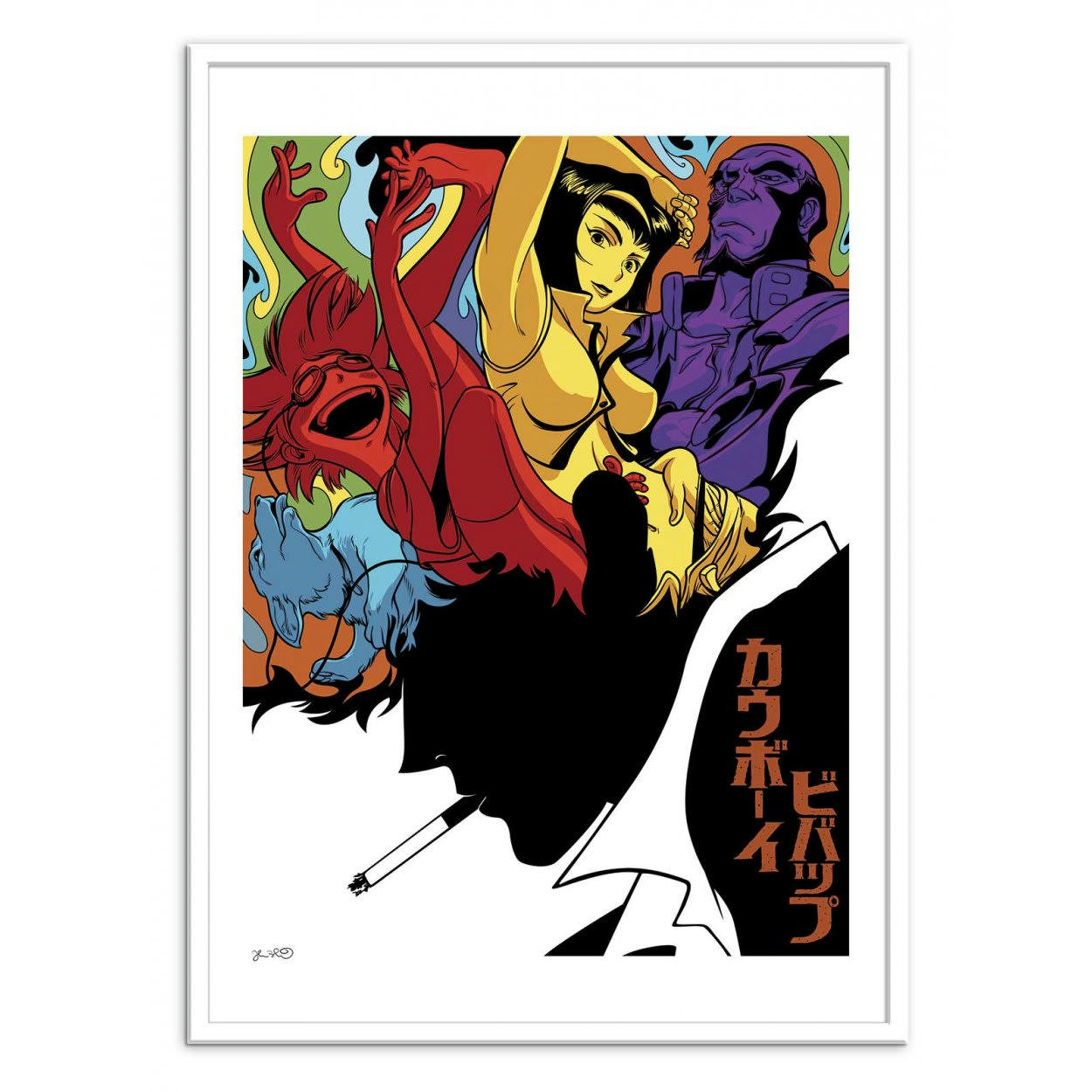 JOSHUA BUDICH - COWBOY BEBOP -  Affiche d'art 50 x 70 cm