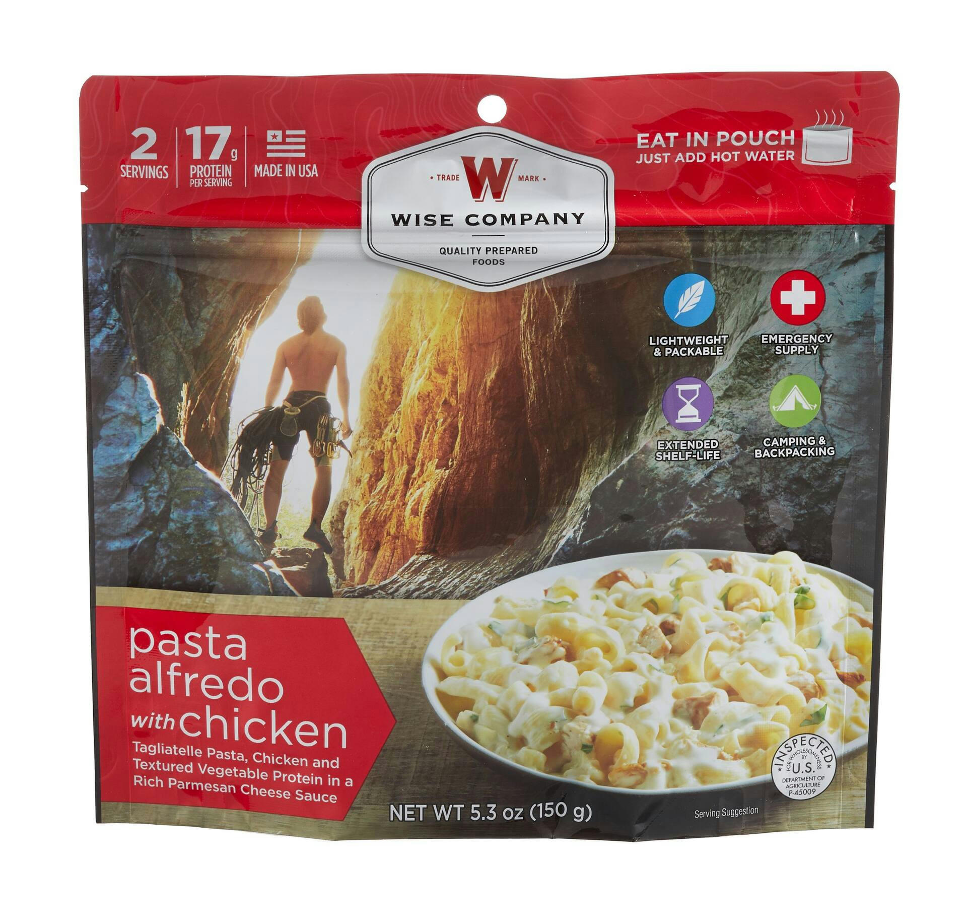 Wise Company Pasta Alfredo with Chicken, 150-g