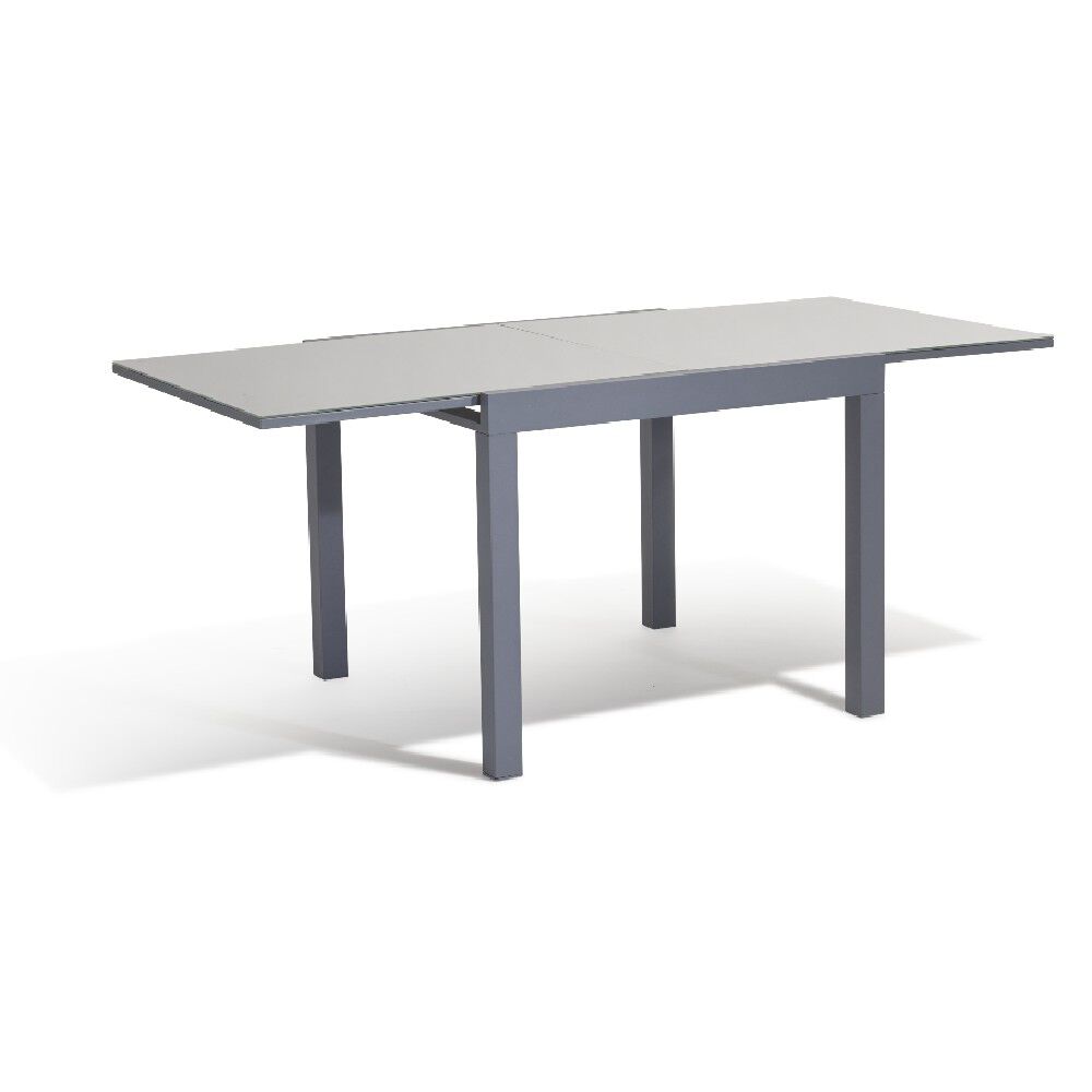 Table extensible Oslow gris ardoise 4 à 8 personnes