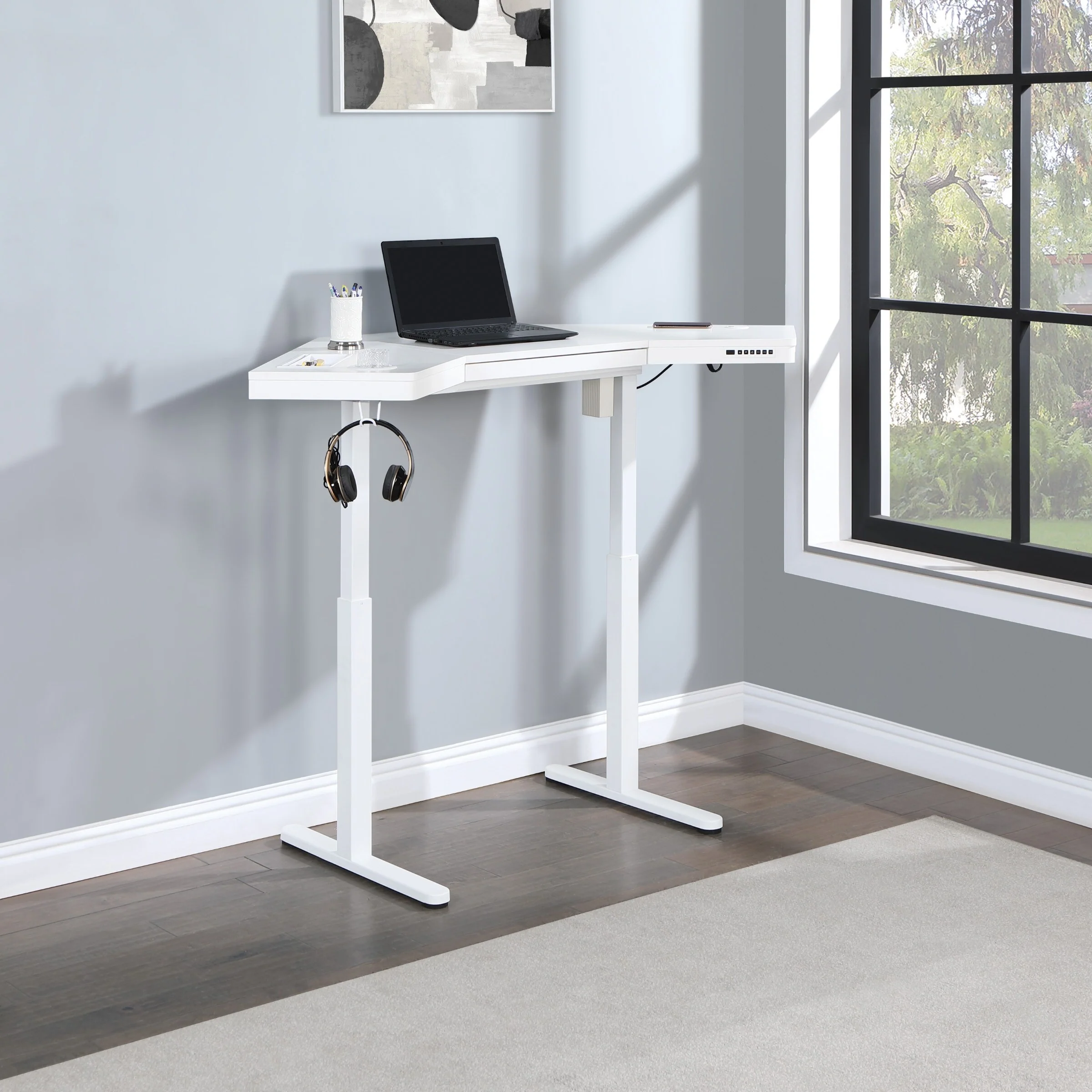 Primo Sit-to-Stand Corner Electric Desk