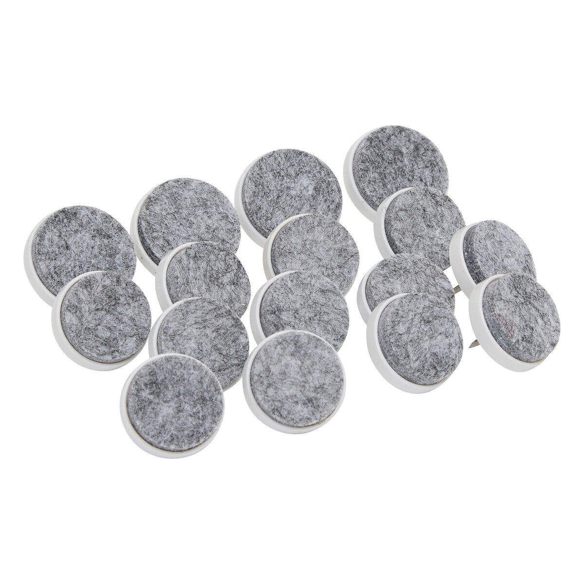 Conjunto de 16 Protetores de chão Cinzento