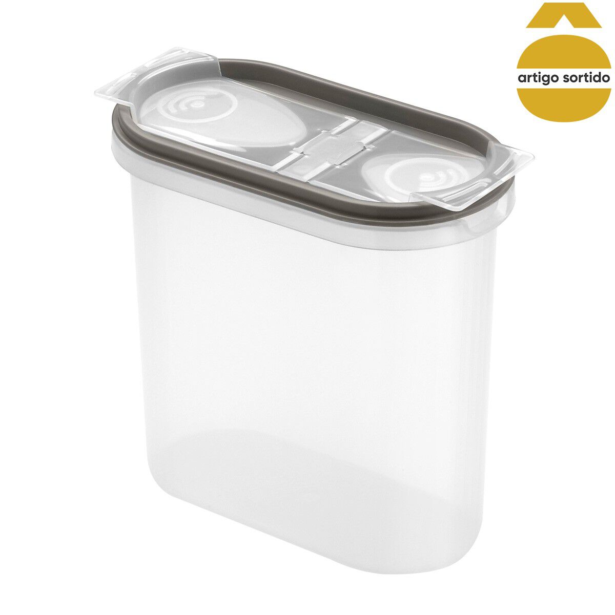 Caixa oval com 2 aberturas 2l