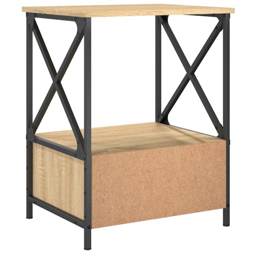 NNEVL Bedside Table Sonoma Oak 50x41x65 cm Engineered Wood