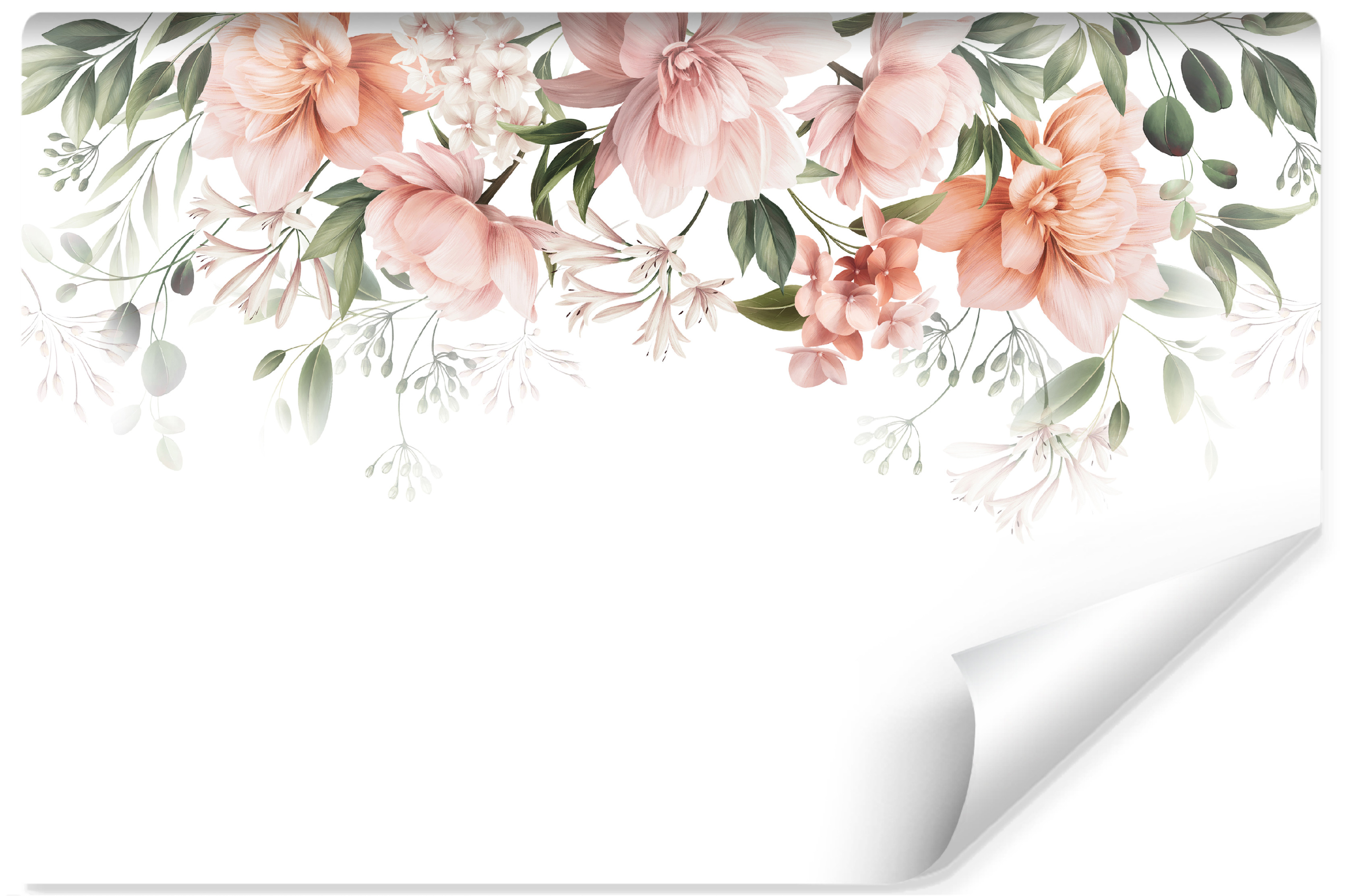 Fototapeta Różowe KWIATY Natura Rośliny 3D 90x60cm