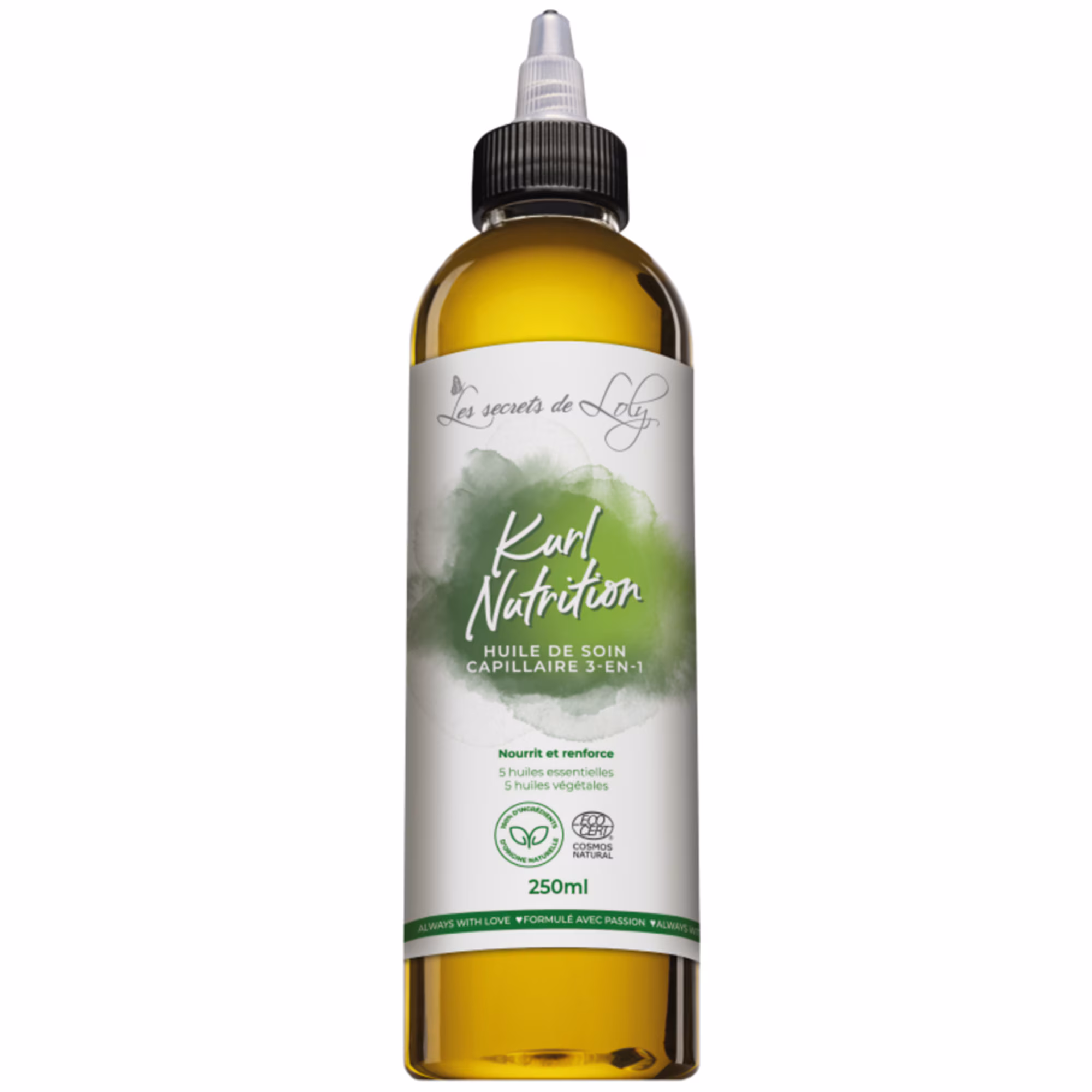KURL NUTRITIONHuile de soin capillaire 3-en-1