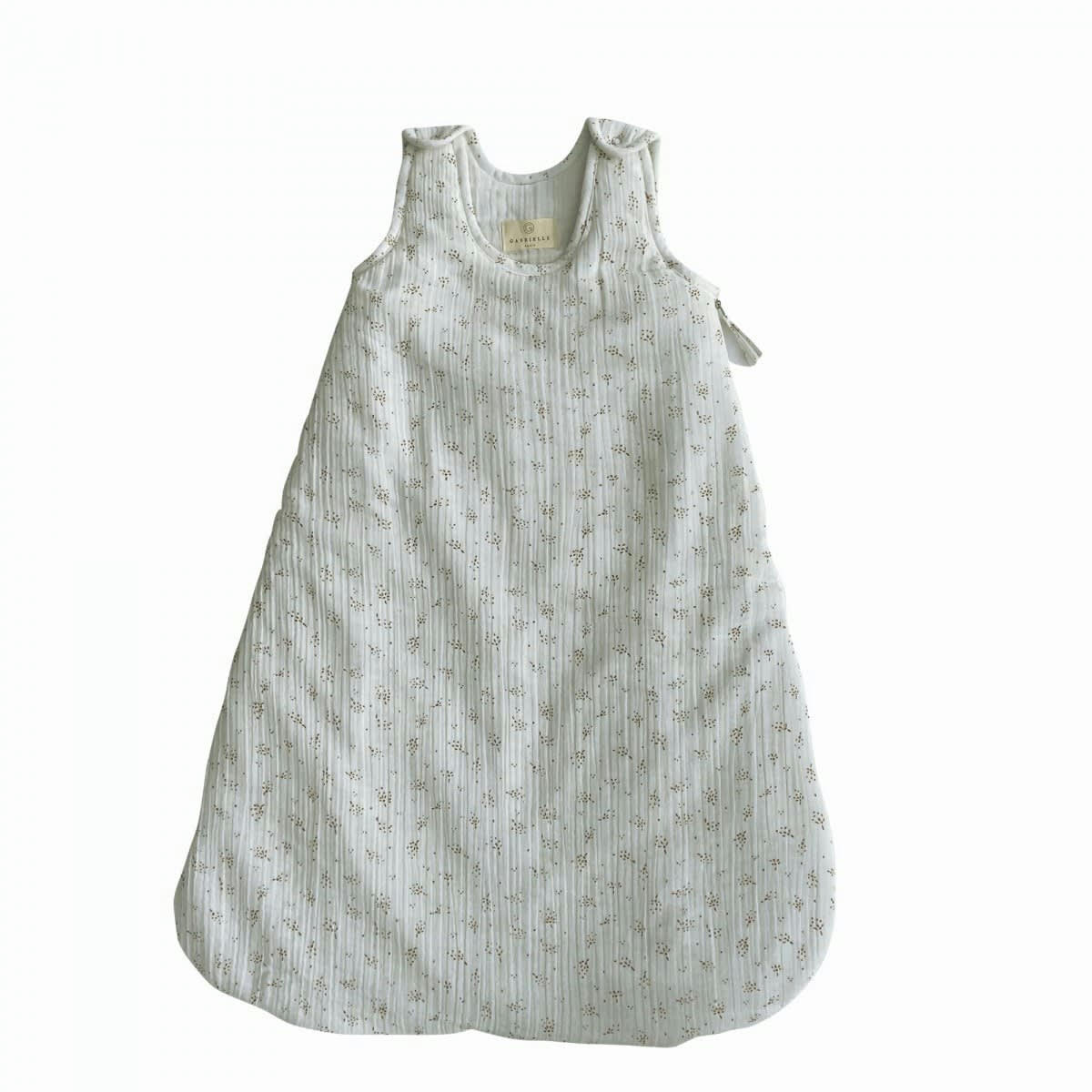 GREEN & KIDS - Gigoteuse en gaze de coton biologique à motifs crème