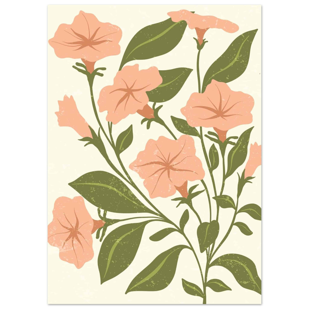 Artfulprints Poster Boho – Garden breeze  - 50x70 cm - Roze