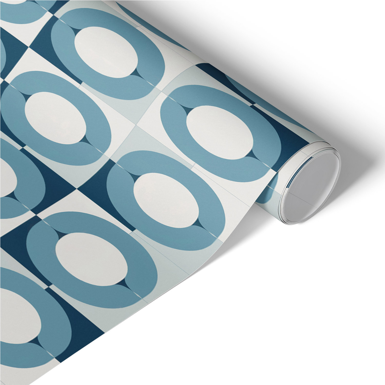 Folia meblowa Niebieskie koła 50x100 Okleina samoprzylepna Modern