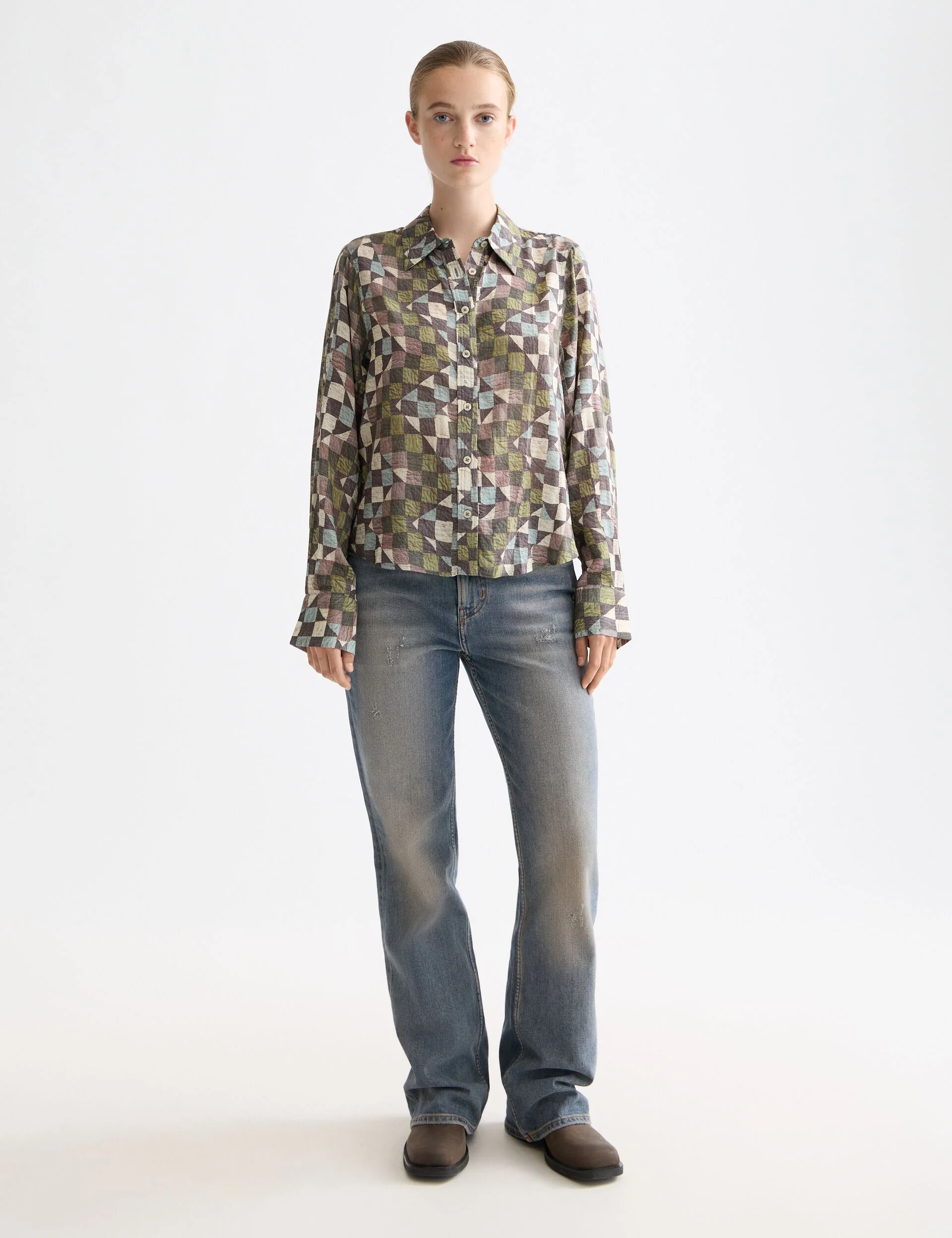 Printed relaxed fit shirt