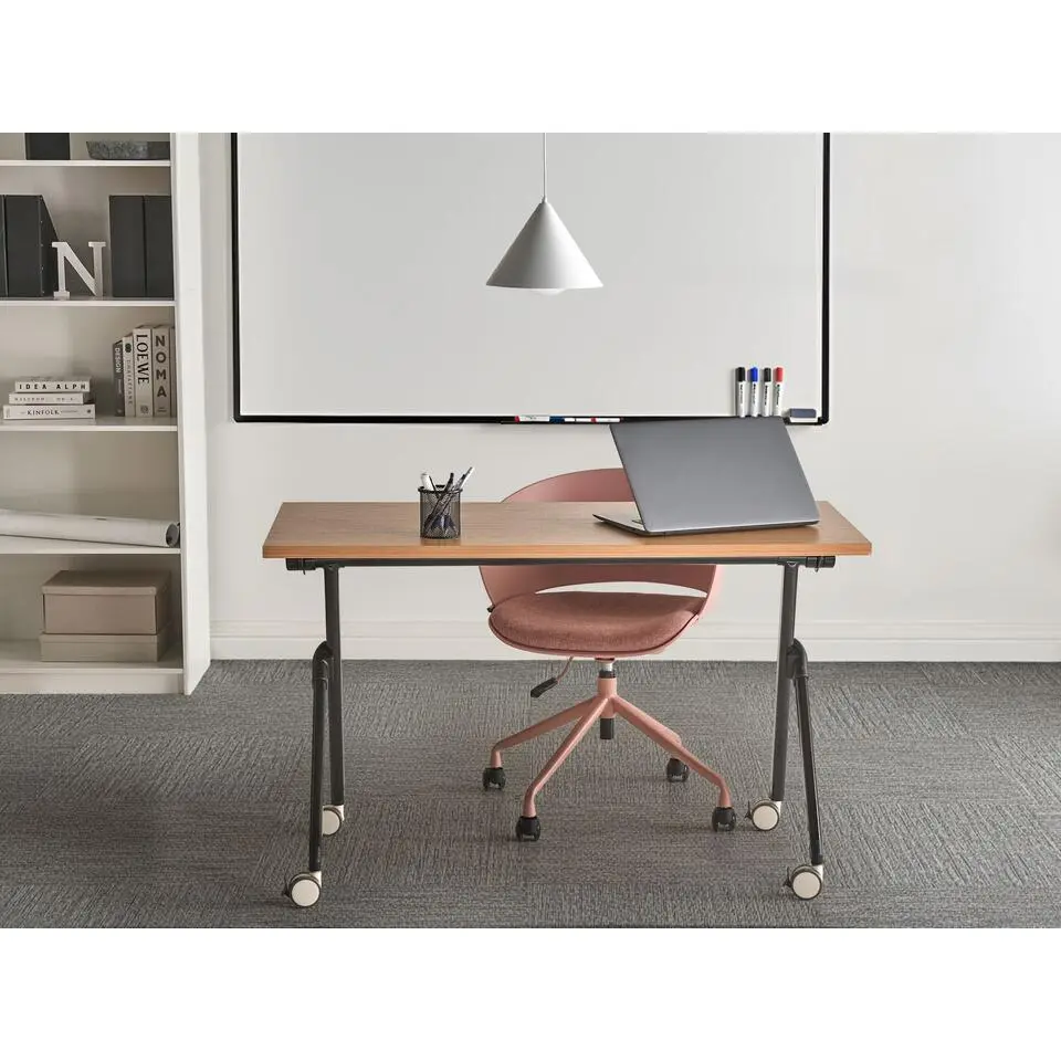 BENDI - Bureau inklapbaar - Bruin/Zwart - 120 x 60 cm - MFC