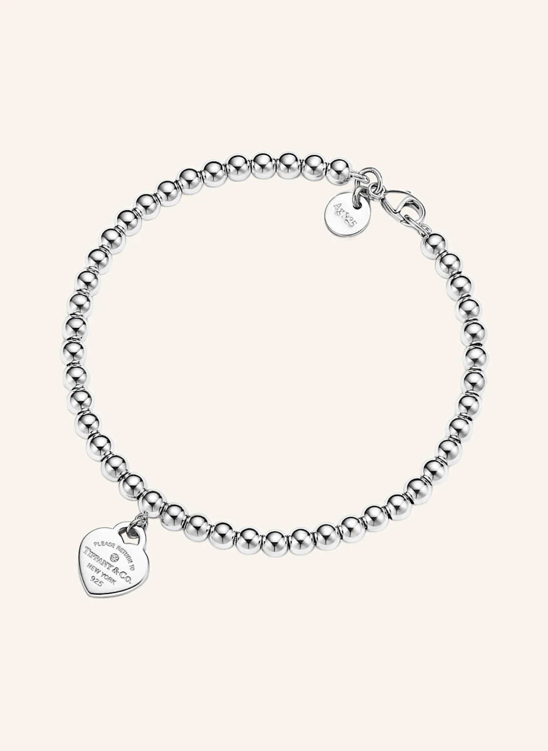 TIFFANY & Co. Armband RETURN TO TIFFANY™ aus Sterlingsilber, Tiffany Blue® mit einem Diamanten