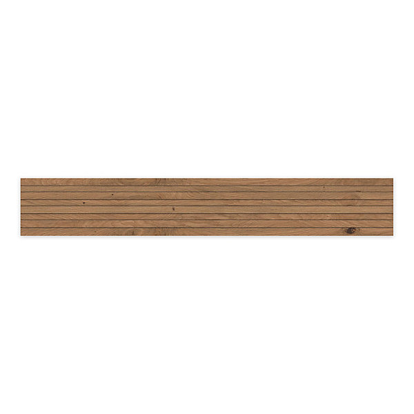 Carrelage effet Bois 3D Chêne Antico Linea 120x18,5x0,9 cm Mat Cedrano - Mur intérieur (vendu par carton de 0,666 m²) - RO'MA CARR