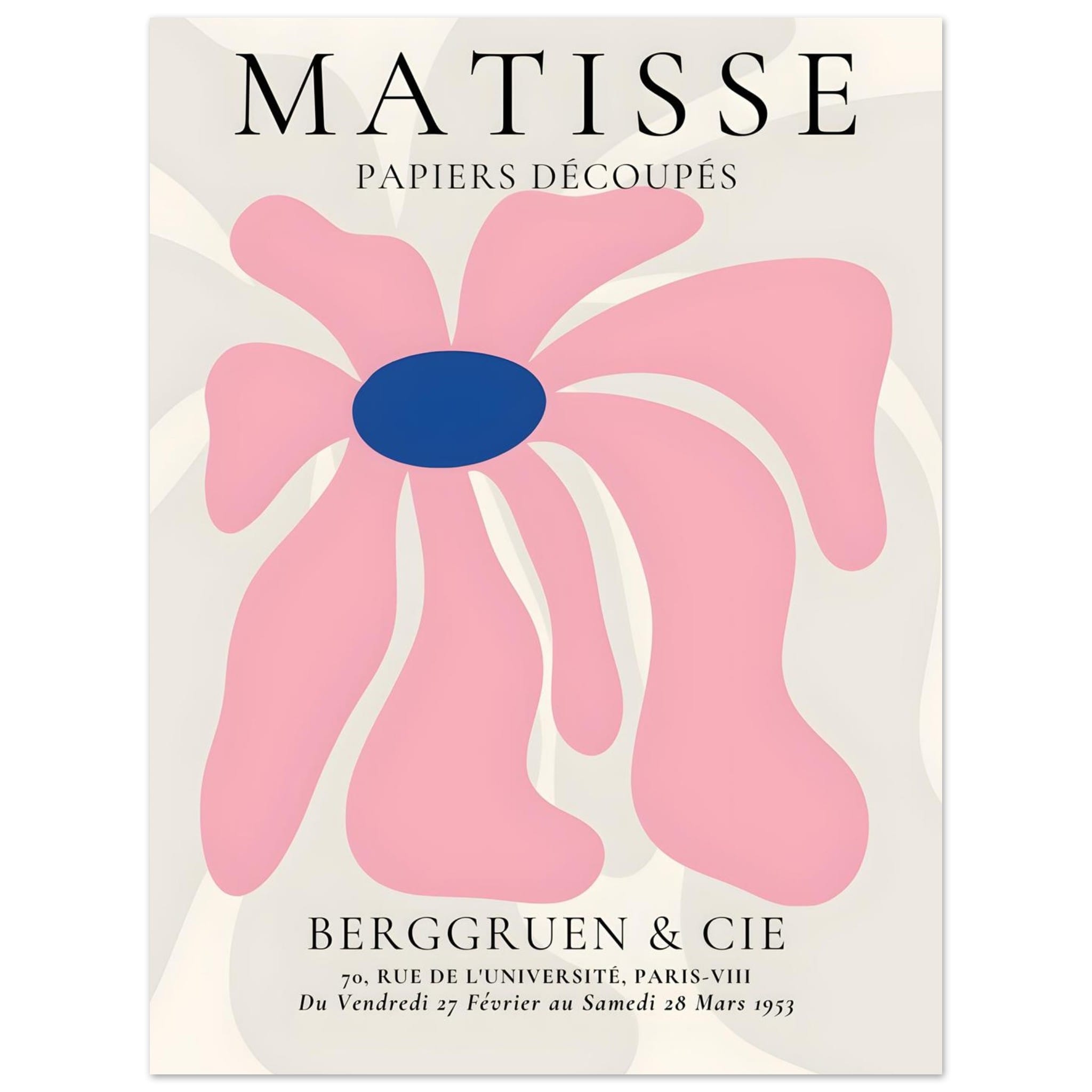 Artfulprints Poster Matisse - Pink floral dream  - 30x40 cm - Roze