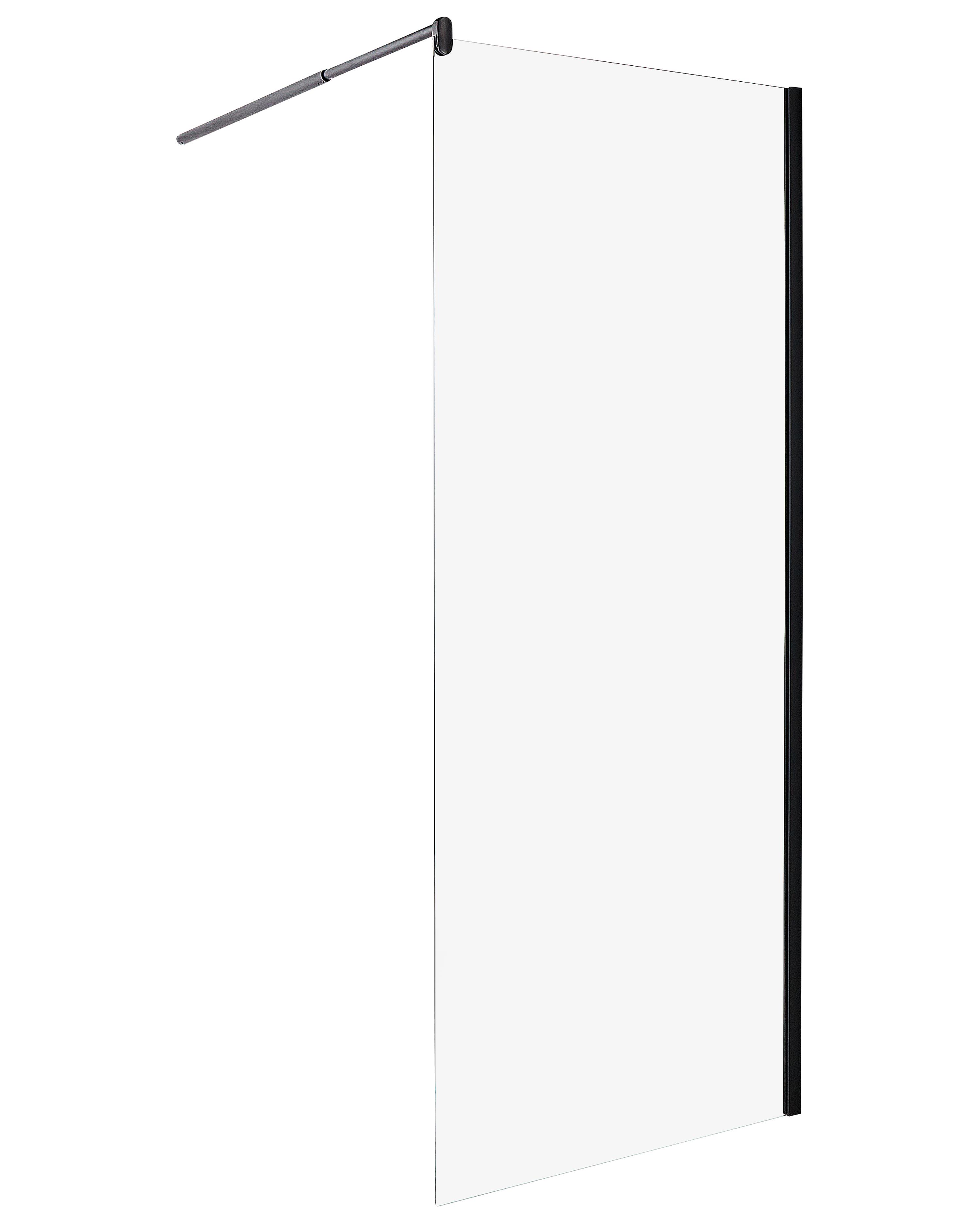 Shower Screen AHAUS 1000 x 1900 mm Black
