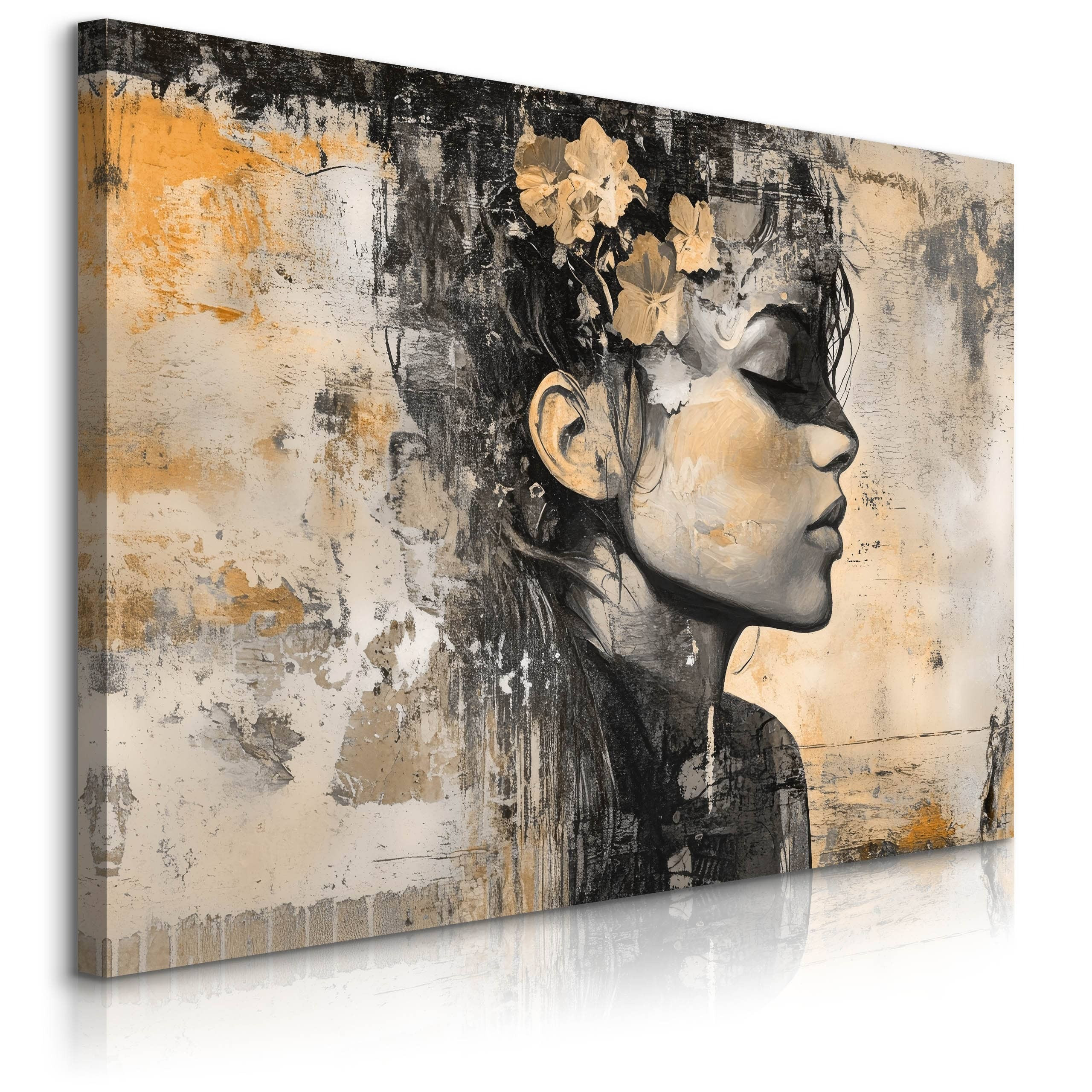 Obraz Abstrakcyjny Portret Kobiety 30x20cm