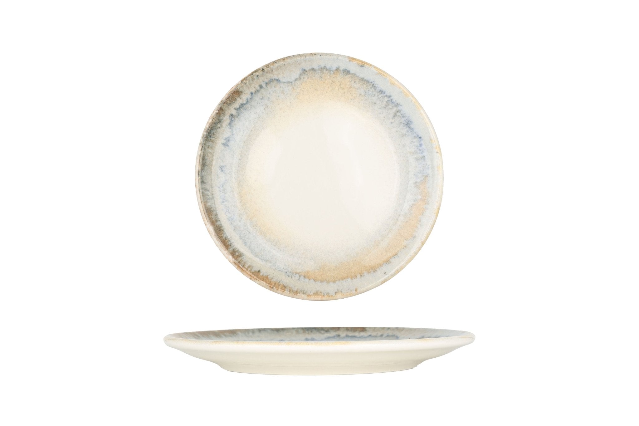 Bonna Gebaksbord - Knidos - Porselein - 17 cm - set van 6