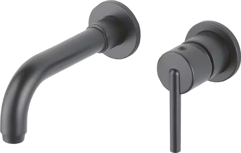 Delta 1-Handle Wall Mount Lav Faucet Trim, Matte Black
