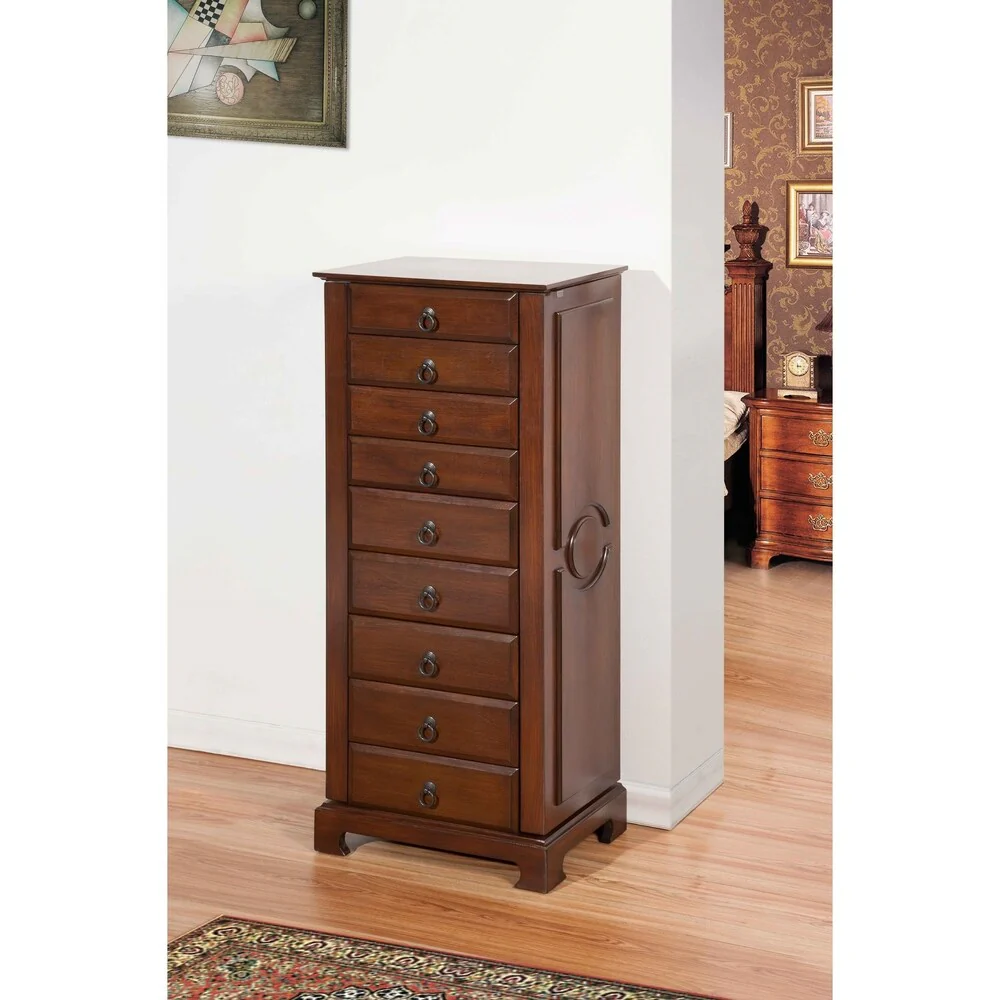 Nathan Direct 8 Drawer Large Bedroom Jewlery Armoire with Cushions
