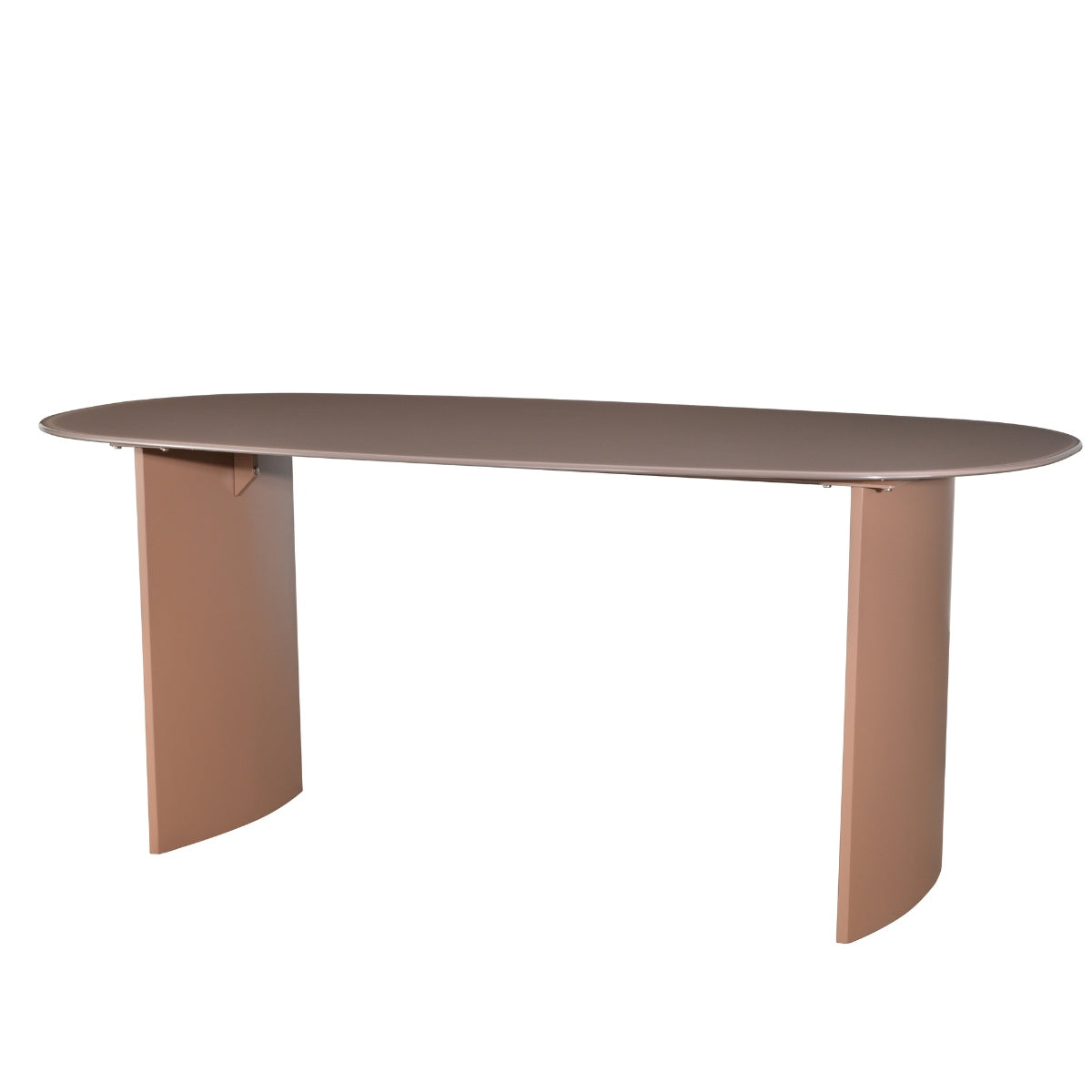 DÉJA Living Eettafel Dinand - Deens Ovaal Terra Glas/MDF - 180x90x76cm