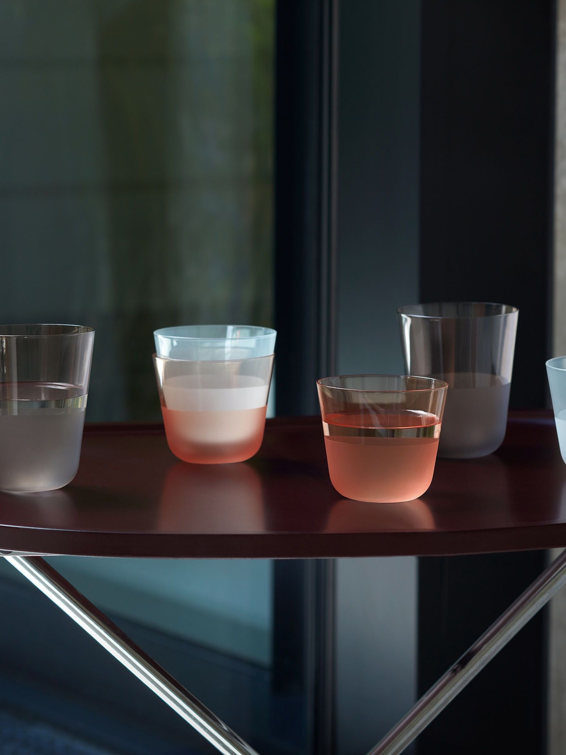 LSA International Set of 2 Earth Arc Contrast Tumblers 380ml