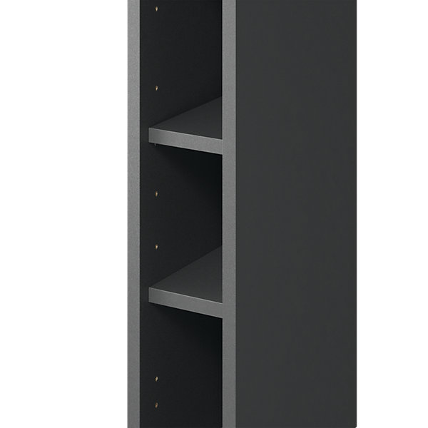 Caisson haut de cuisine GoodHome anthracite H. 72 cm x L. 15 cm