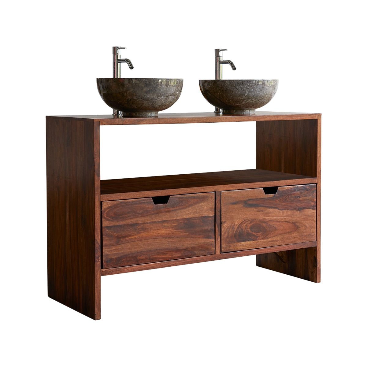 Tikamoon Massief palissander badmeubel 110 cm - Bruin