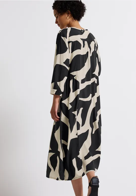 Gemustertes Midi-Kleid