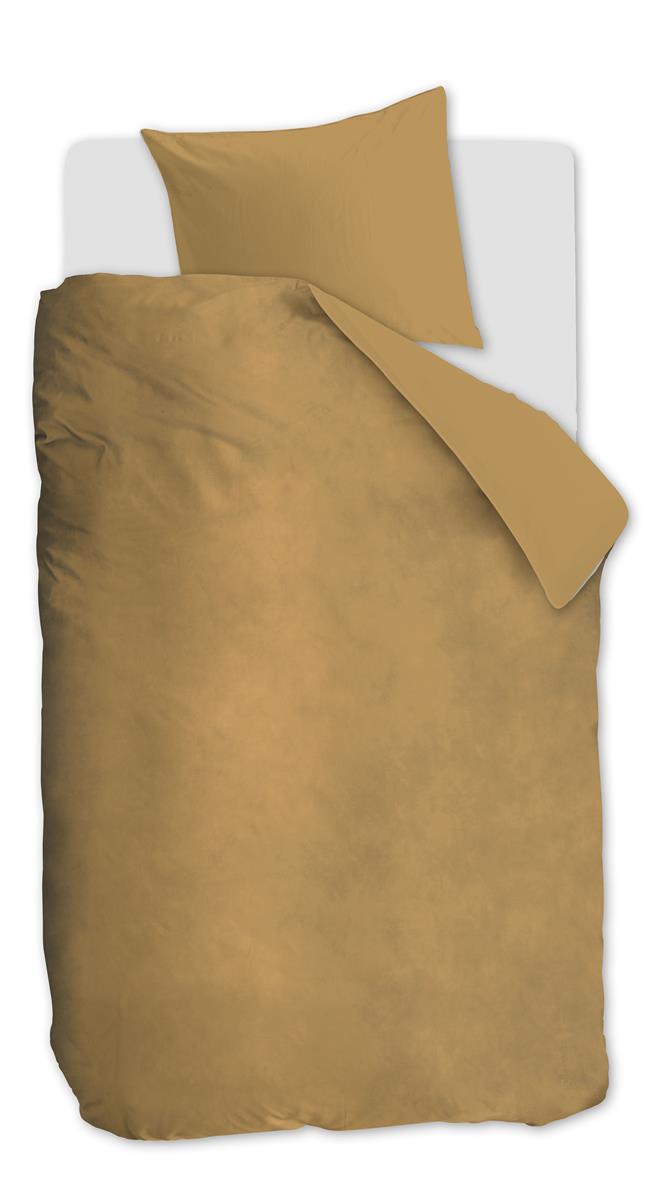 At Home by Beddinghouse Tender dekbedovertrek - Eenpersoons - 140x200/220 cm - Goud