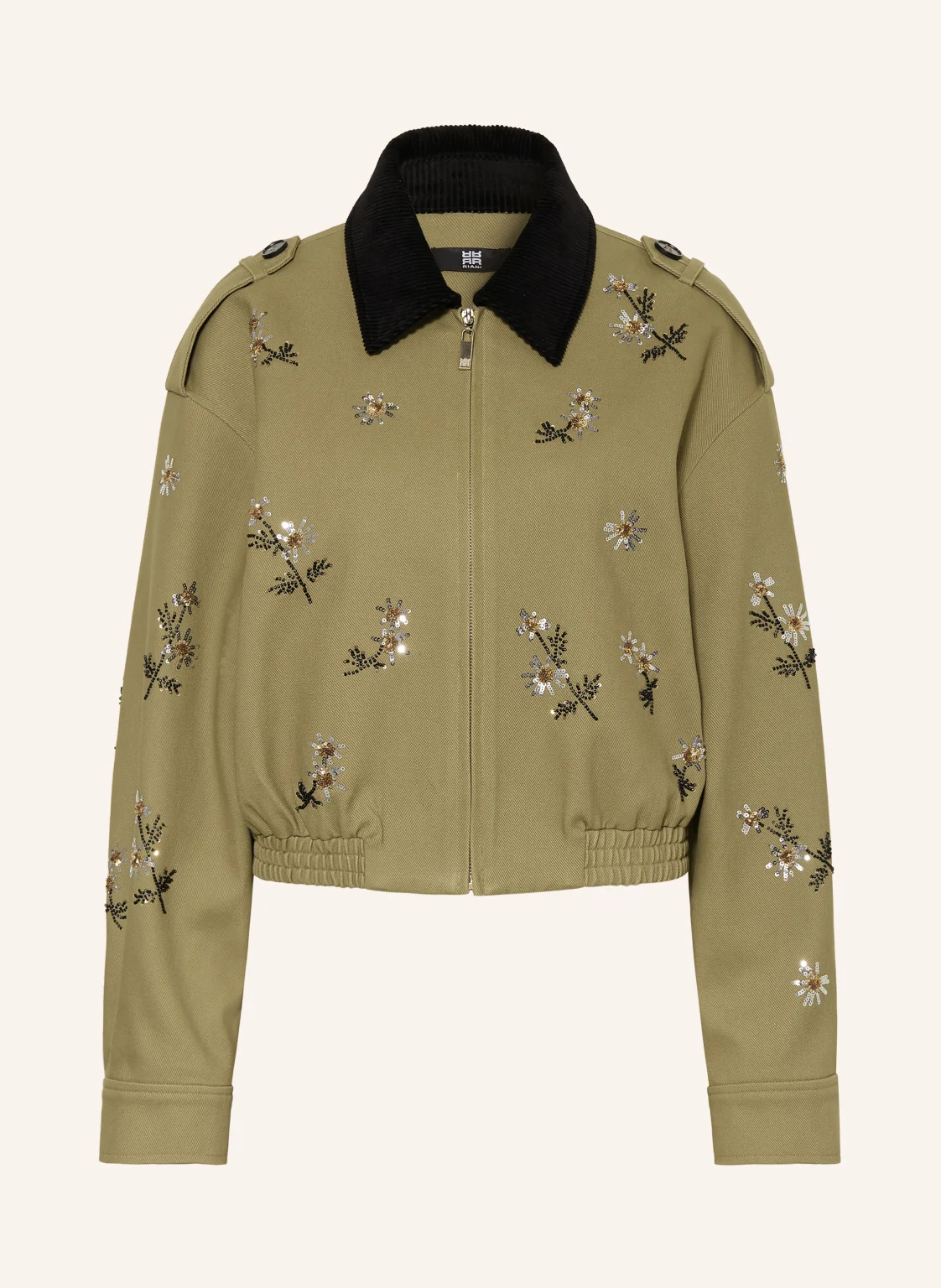 RIANI Blouson mit Pailletten und Schmuckperlen