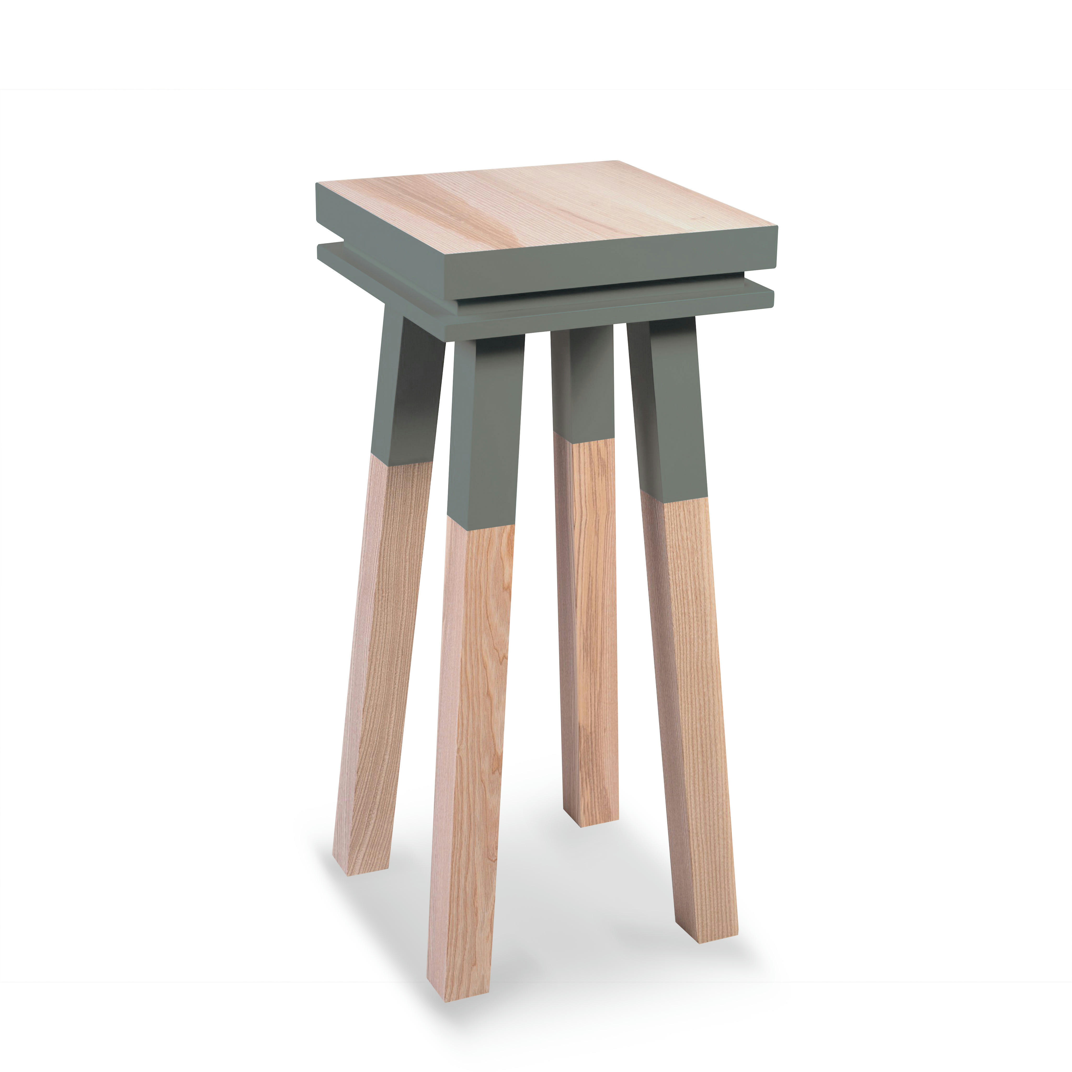 EGEE - Stèle Guéridon plateau 40 cm, 100%  frêne massif