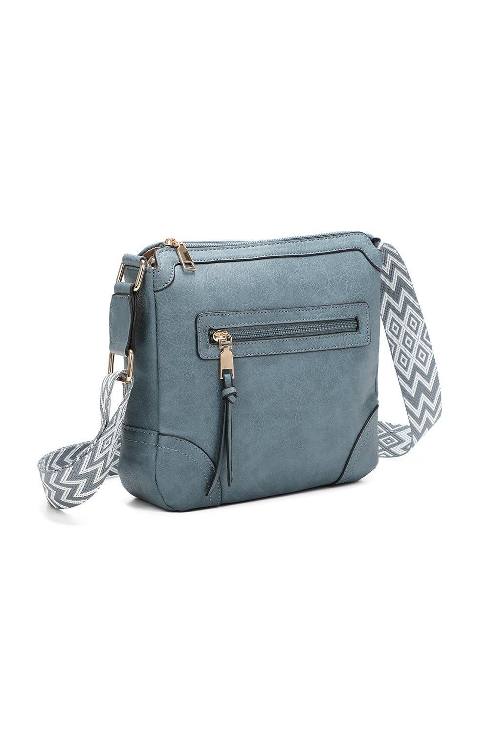 Fontanella Fashion Benri Canvas Strap Crossbody Messenger Bag