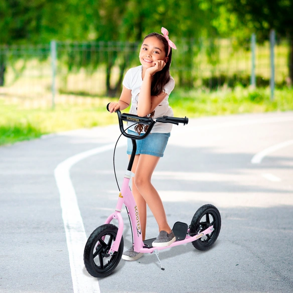 Kinderroller, Hinterbremse, LxBxH: 120x52x88 cm, pink