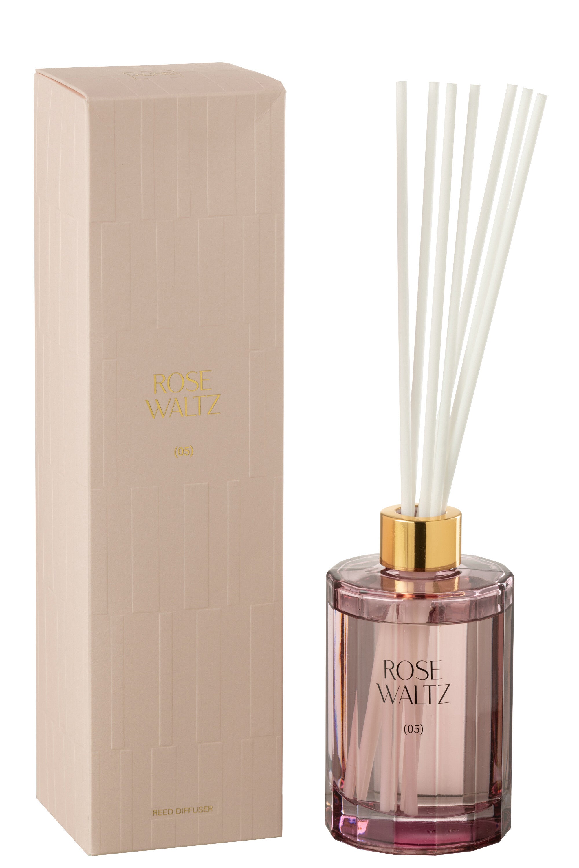 J-Line geurstokjes Roze Waltz - glas - roze