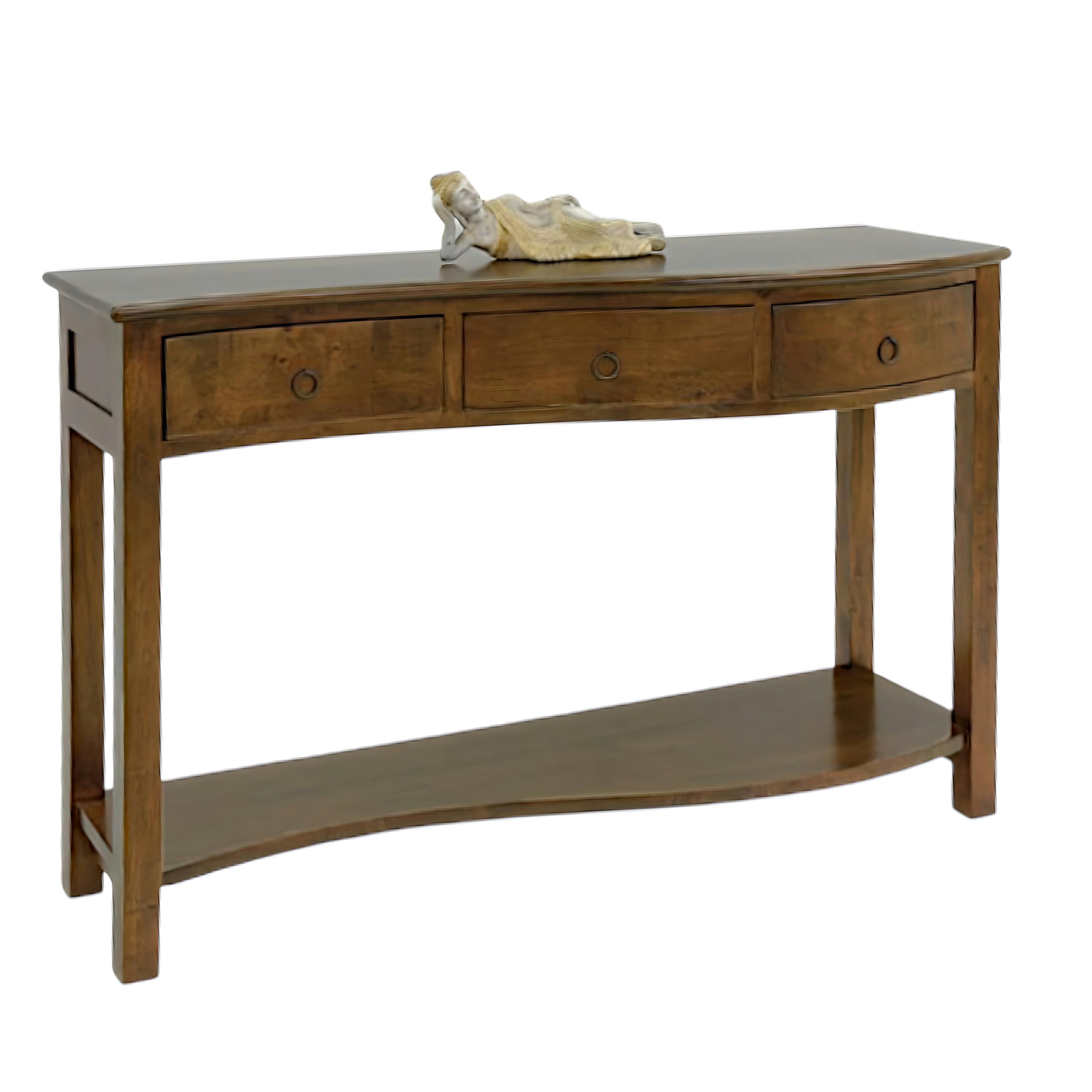 Console vague hévéa 120cm TRADITION