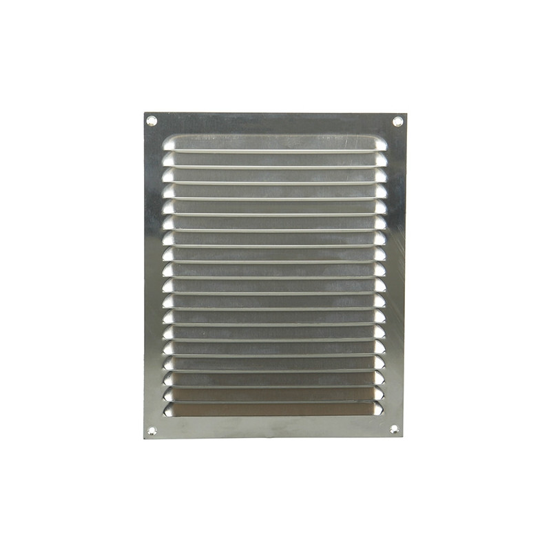 Grille de ventilation estampée grise 200 x 250 mm RENSON