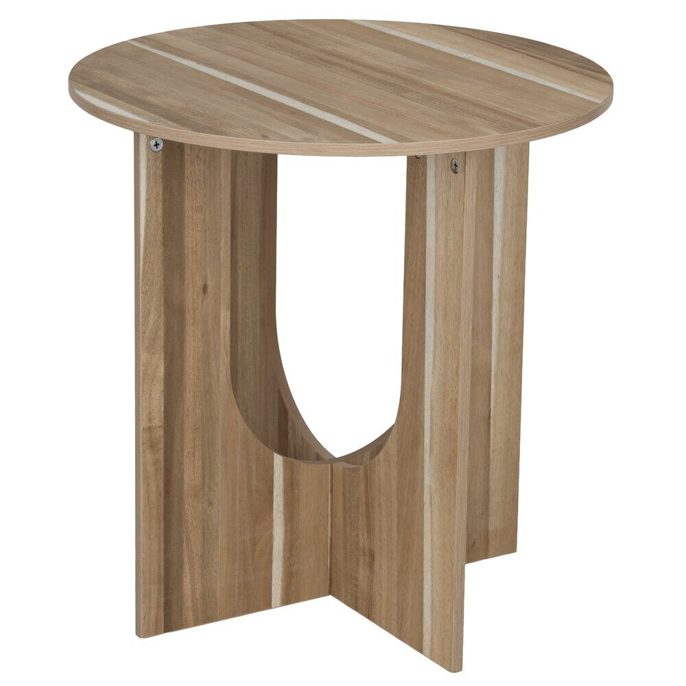 Table basse ronde en bois Wood XL Ø54xH55,5cm