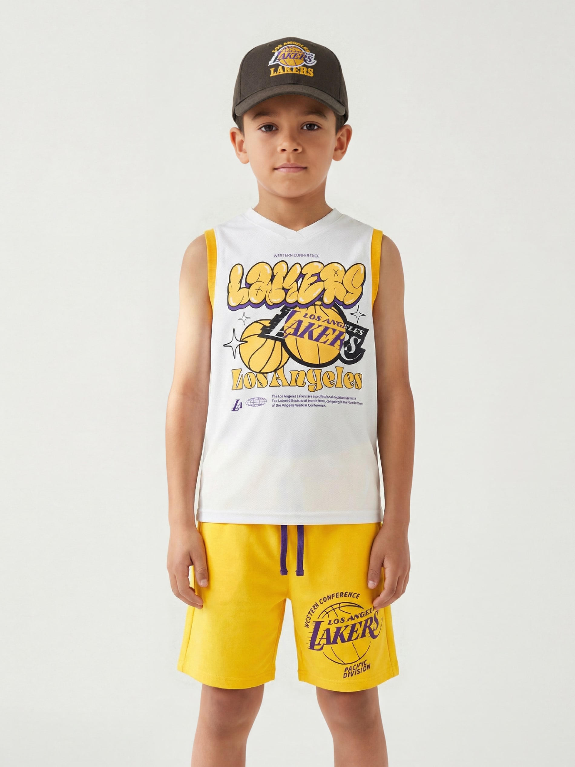 Komplet: koszulka i szorty NBA Lakers