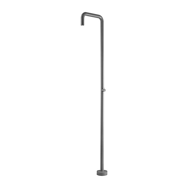 Douche de piscine en acier 316 grise anticalcaire et design moderne