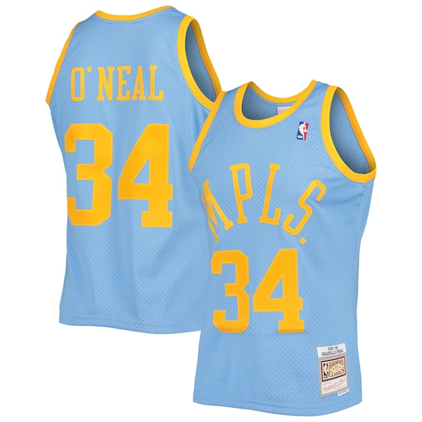 Shaquille O'Neal Los Angeles Lakers 2001/02 Hardwood Classics Swingman Jersey - Powder Blue
