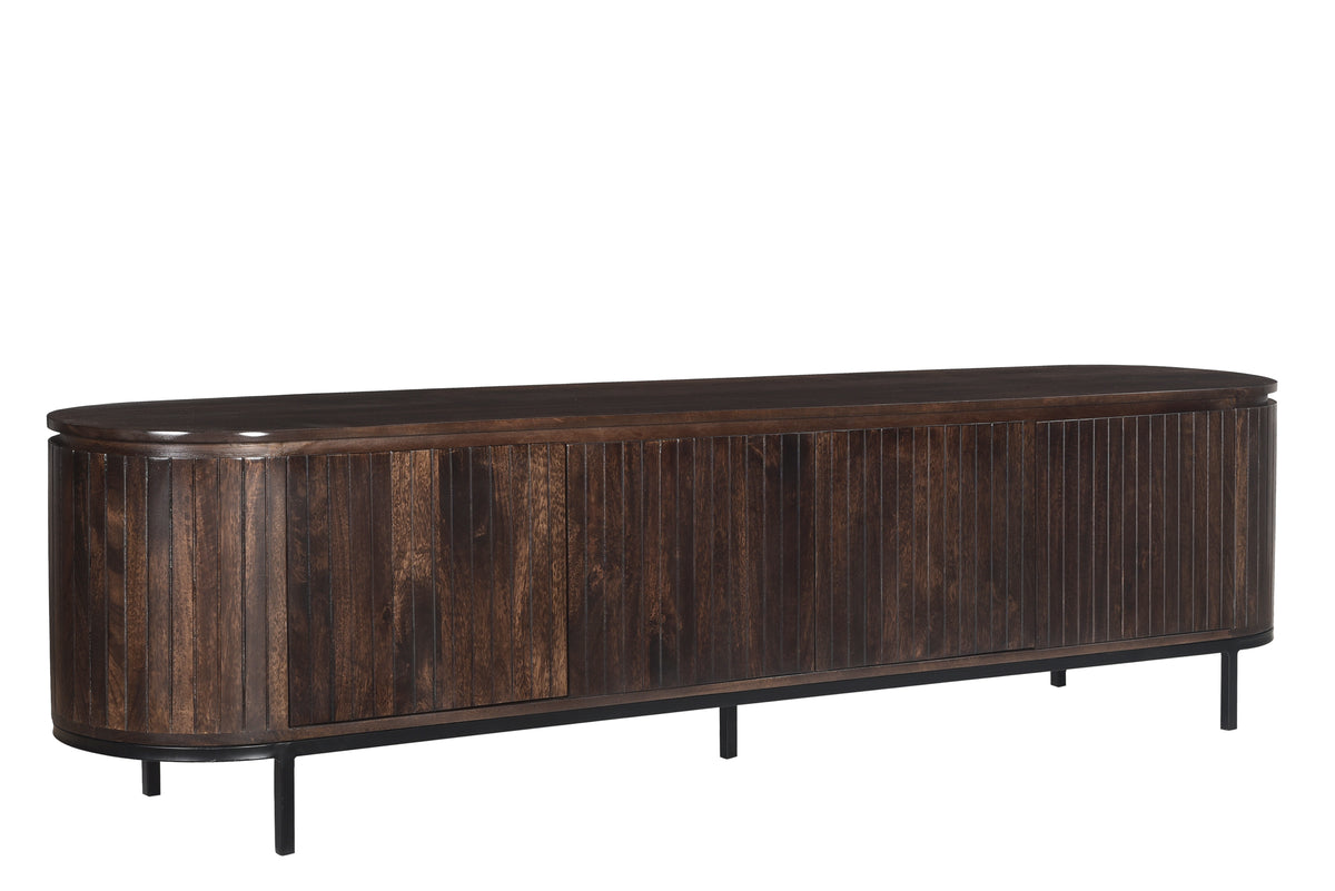 Livingfurn tv-meubel Noor Walnut - 210cm - mangohout