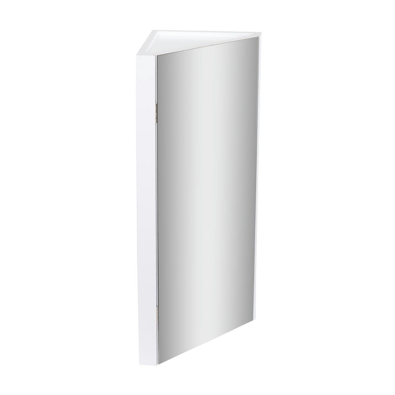 CLEO - Armoire de toilette d'angle blanche 25.2 x 70 cm