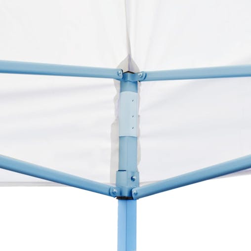 NNEVL Folding Pop-up Partytent with Sidewalls 3x6 m Steel White