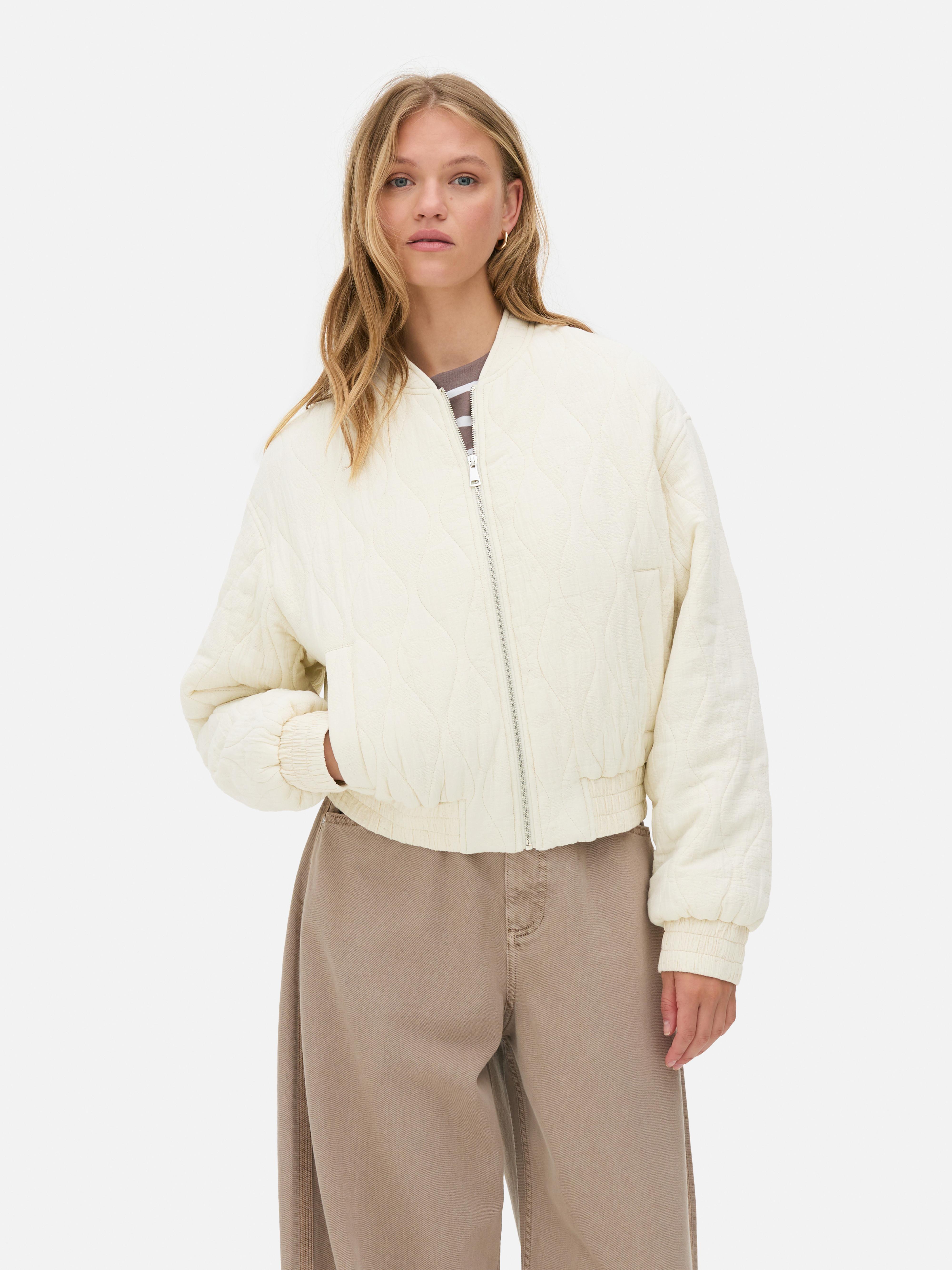 Quilted Bomber Jacket