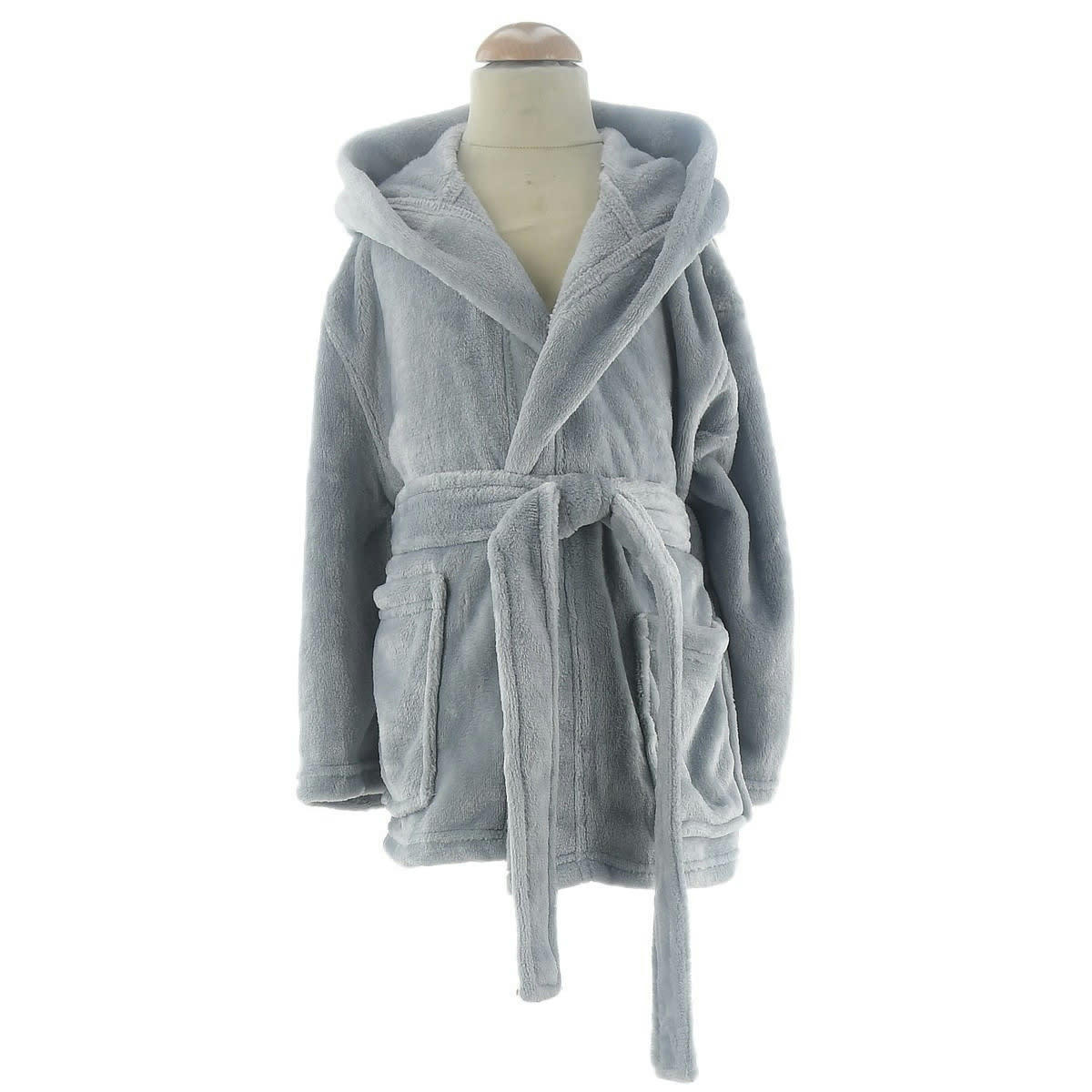 KOMO KIDS - Peignoir enfant polaire chaud à capuche  glacier 02 ans