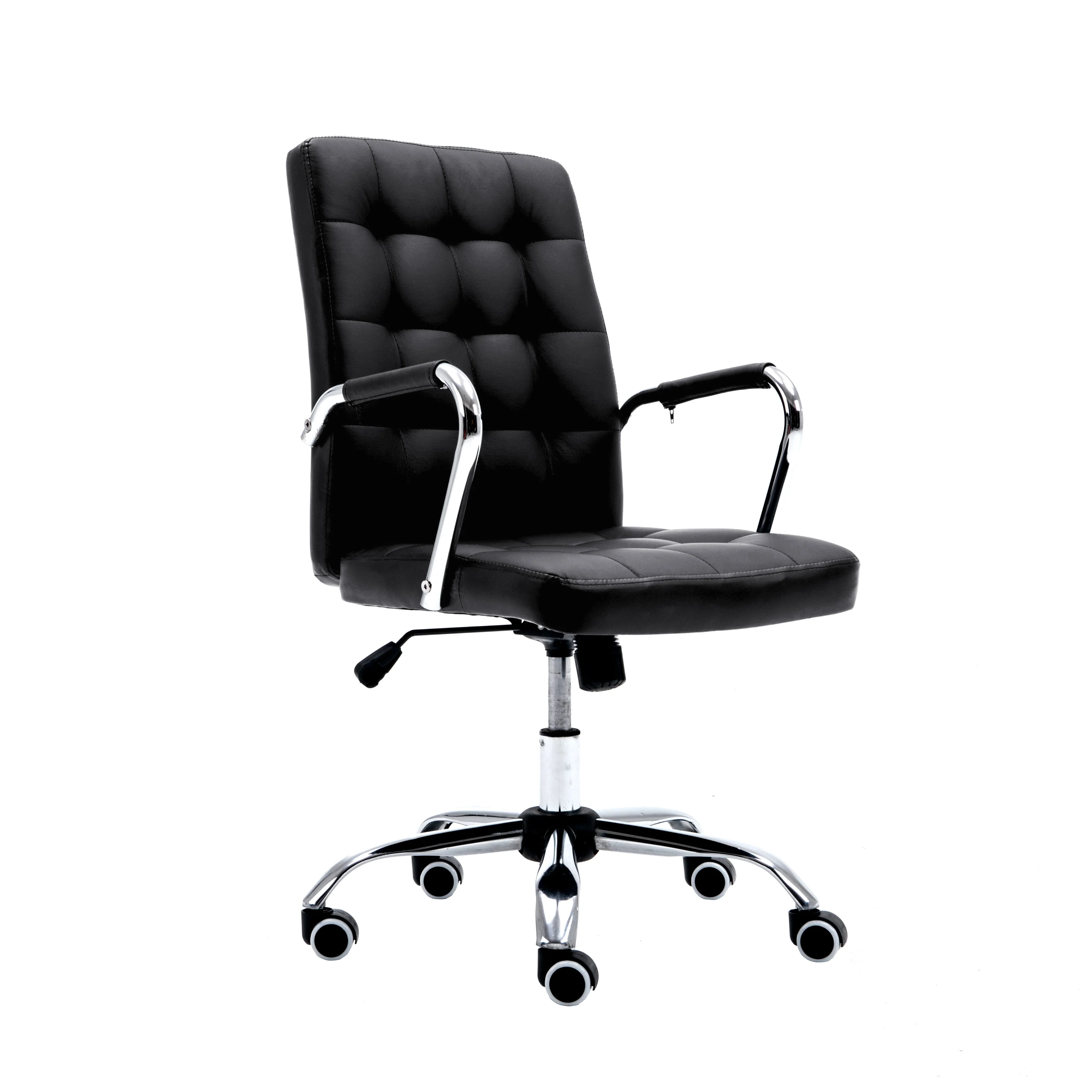 Porthos Home Nader Tufted Faux Leather Swivel Office Chair