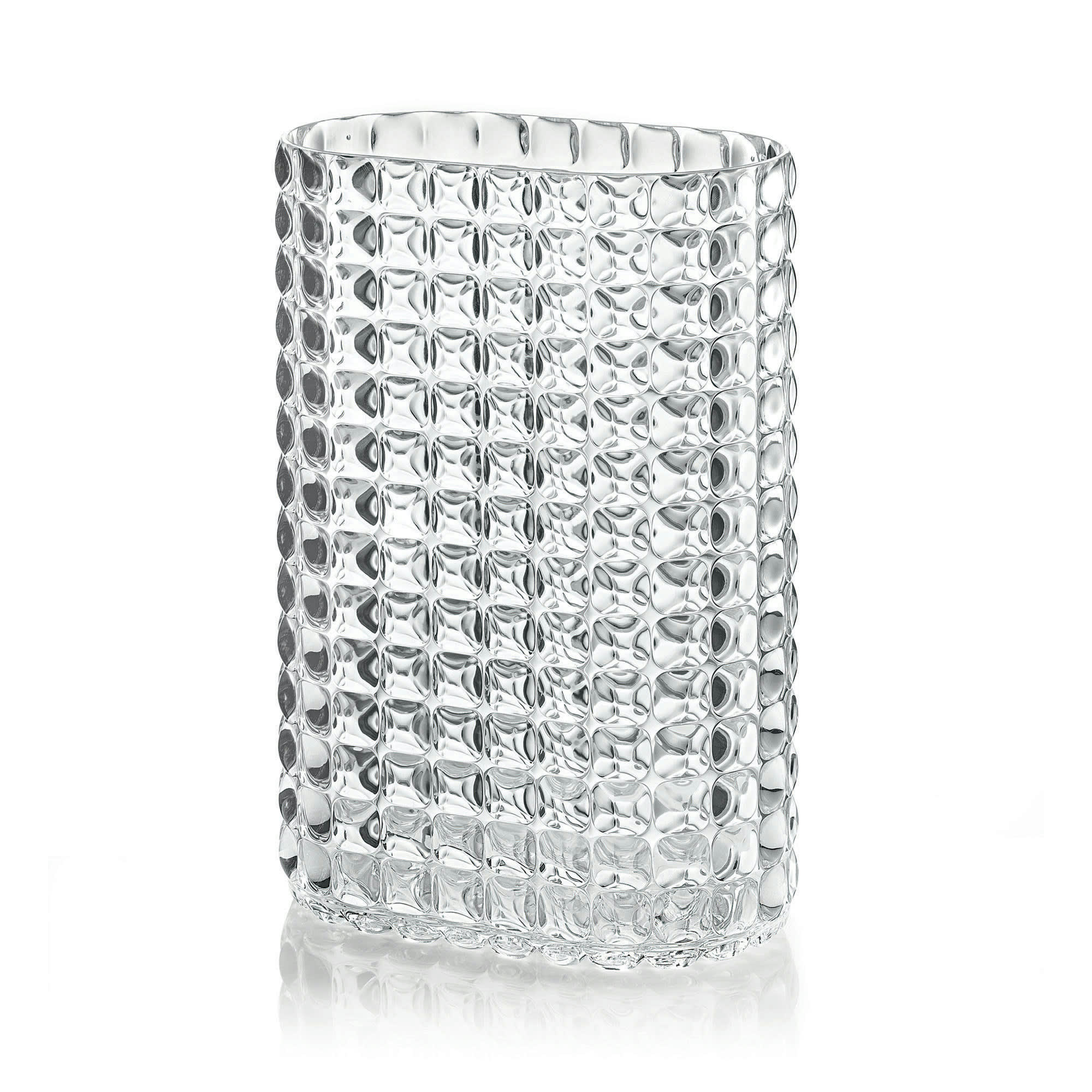 TIFFANY - Vase en acrylique transparent 20 x 11,5 x 29 cm