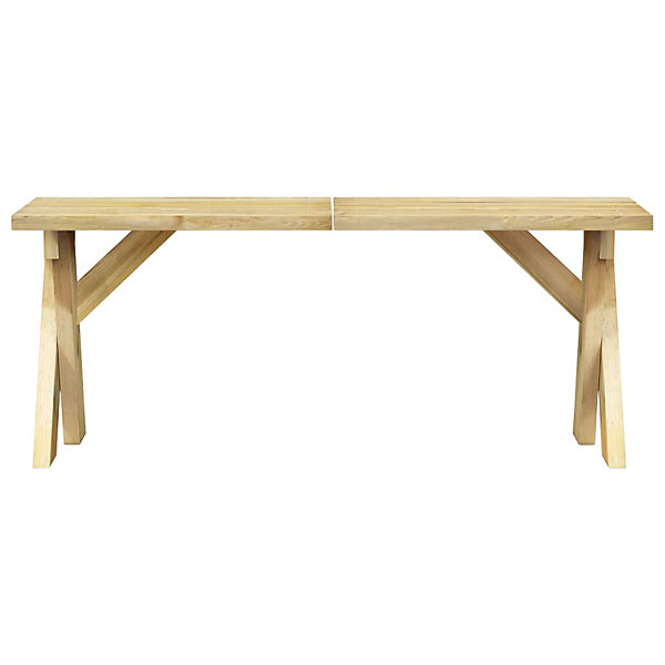 Banc de jardin meuble de patio bois Helloshop26