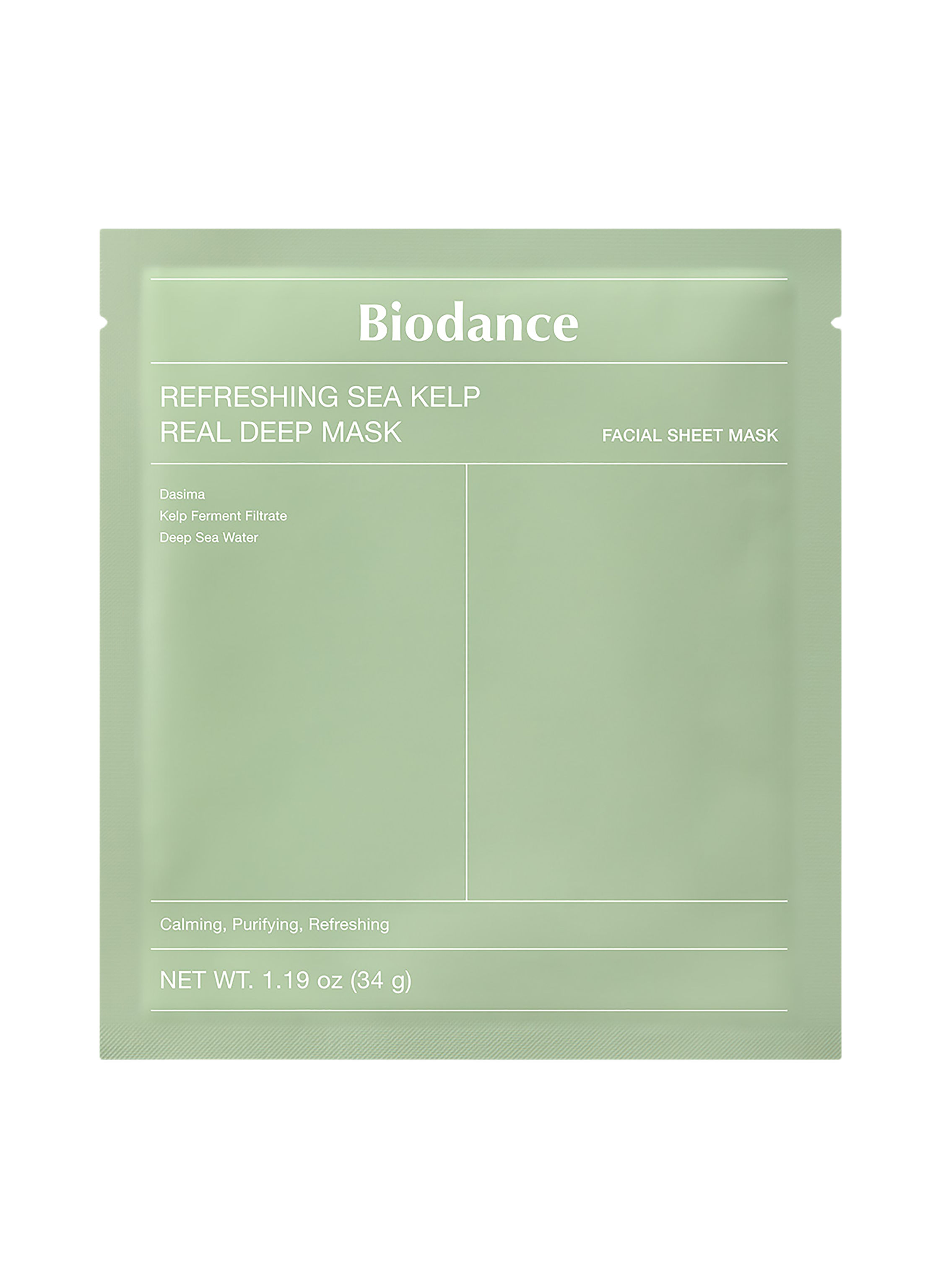 BIODANCE REFRESHING SEA KELP REAL DEEP MASK