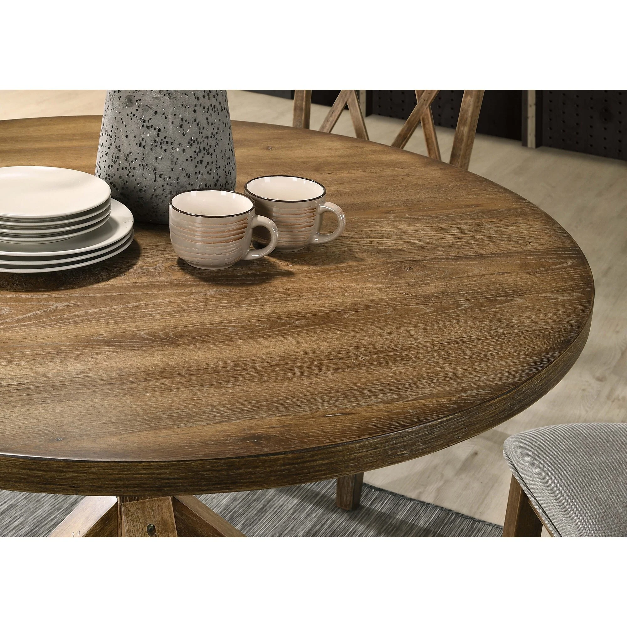 Cross-Buck Base Dining Table